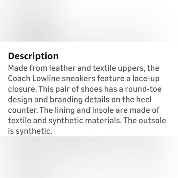 Coach Womens Leather Sneakers - Picture 9 of 10